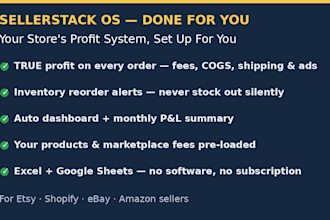 set up a profit tracking system for your etsy or shopify store
