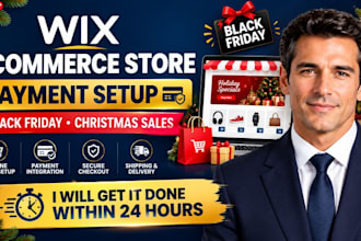 build wix ecommerce store wix payment setup black friday wix christmas sales