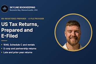 prepare and efile your us tax return, 1040, schedule c, s corp, partnership