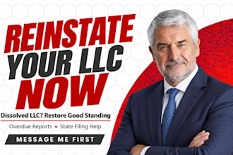 reinstate your dissolved US llc and handle overdue state reports