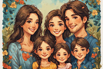 draw a wonderful family portrait