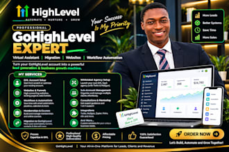 ghl virtual assistant, ghl migration, gohighlevel websites, ghl workflow expert