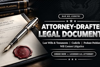 draft probate petitions, objections, and estate court documents