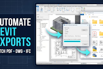 automate revit batch export, sheets, family, documentation with plugin, software