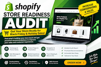 audit your shopify store for black friday sales readiness