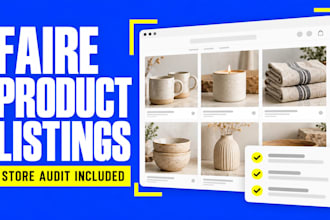 faire product listing faire store audit faire wholesale faire products branding