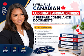 file canada corporate annual returns and prepare compliance documents