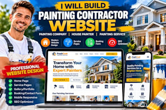 build painting contractor website painting company house painter redesig website