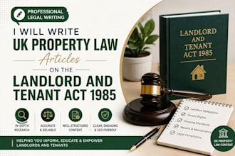 write UK property law articles on the landlord and tenant act 1985