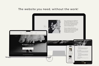 german canva wedding website wedding invitation