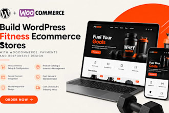 build wordpress fitness stores with woocommerce, payments and responsive design