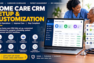 set up home care CRM caregiver scheduling and patient management evv workflows
