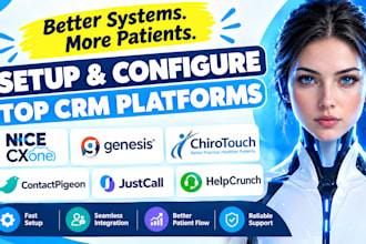 setup nice cxone genesis chiropactic software contactpigeon justcall helpcrunch