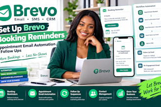 set up brevo booking reminders,brevo appointment email automation and follow ups