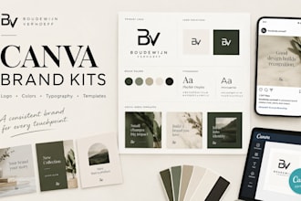 create a dutch inspired canva brand kit, brand logo and social media templates