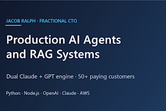 build a production ai agent or rag system for your product