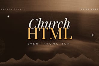 do html church event promotion