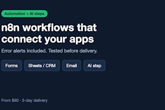 build your n8n automation workflow and connect your apps