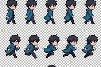 do pixel art animation, sprite sheets, 2d game sprites, pixel vfx nsfw game art