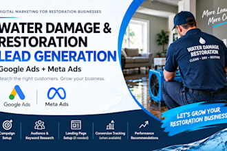 run google and meta ads to generate leads for water damage and restoration