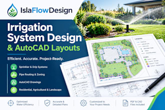 design precision irrigation systems and autocad layouts
