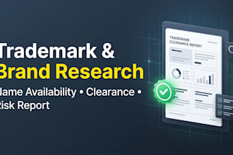 conduct trademark search company name availability brand research consultant