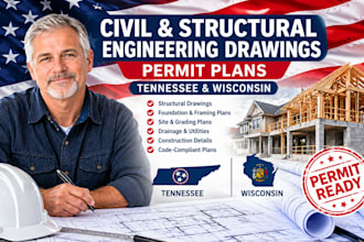 do civil and structural engineer tennessee wisconsin structural drawing permit