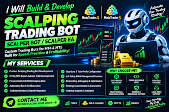 build and develop scalping trading bot, scalper trading bot