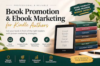 do book promotion and ebook marketing for kindle authors