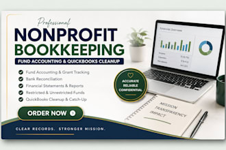 do nonprofit bookkeeping, fund accounting and quickbooks cleanup