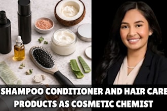 formulate custom haircare shampoo and conditioner as a chemist