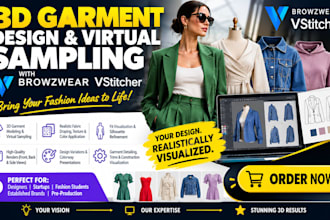 browzwear 3d garment designs, virtual samples, and realistic fabric simulations