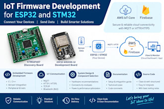 develop iot firmware for esp32 and stm32