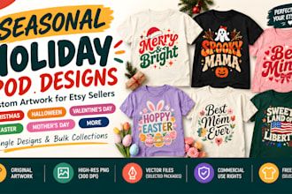 design seasonal holiday pod designs for your etsy store