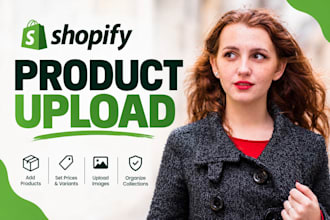 do shopify product listing and product upload