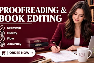 professionally proofread and edit books and manuscripts
