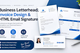 business letterhead, church letterhead, invoice design and stationary