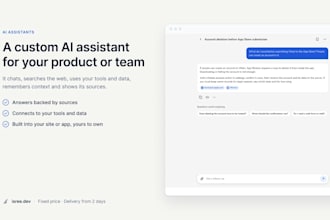 build a custom ai chatbot or assistant for your product or team