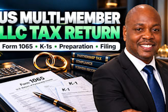 prepare and file your US multi member llc tax return the form 1065 and k1