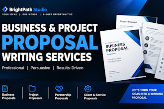 write professional business proposals and project proposals