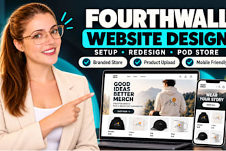 do fourth wall website design fourthwall website setup fourthwall pod store