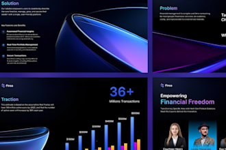 design investor pitch deck, startup pitch deck, and powerpoint presentation