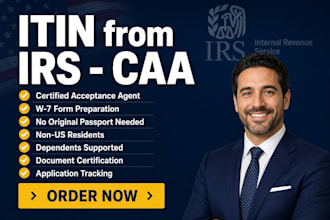 get your itin number from irs as certified acceptance agent