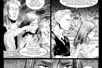 draw professional comic pages