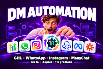 integrate gohighlevel wati instagram meta whatsapp manychat dm zapier automation