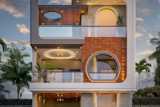design 3d exterior elevations and house renders