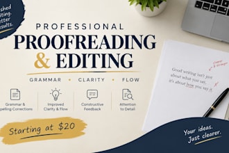 professionally proofread and edit your essays and documents