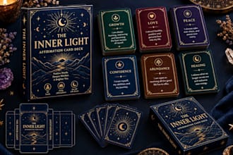 illustrate card game art, card box packaging tcg playing card game card deck
