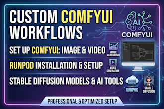 setup comfyui workflow custom image video comfyui runpod install stable model ai
