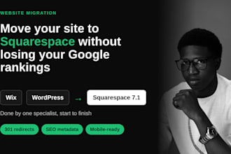 migrate your wix or wordpress site to squarespace and keep your SEO